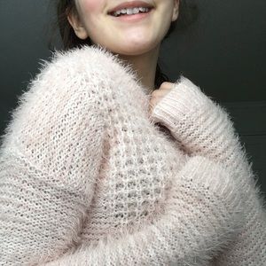 COZY SOFT PINK SWEATER💘